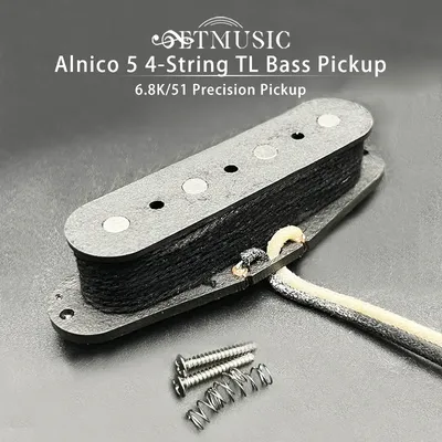 Alnico V Pickup for TL 4-String Bass Single Coil Vintage Style 51 Precision Bass Pickup for Electric