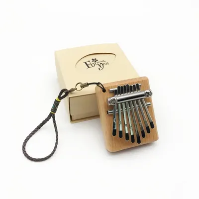 Miwayer Mini Kalimba 8 Key Thumb Piano 8-tone Finger Piano Instrument Portable Exquisite Gift Set