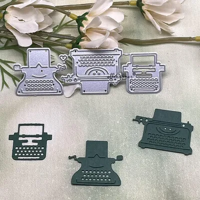 New Typewriter decoration DIY Craft Metal Cutting Die Scrapbook Embossed Paper Card Album Craft