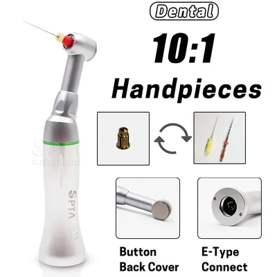 Dentist Equipment 60°Twist Reciprocating Hand Engine Files Head 10:1 Contra Angle Low Speed