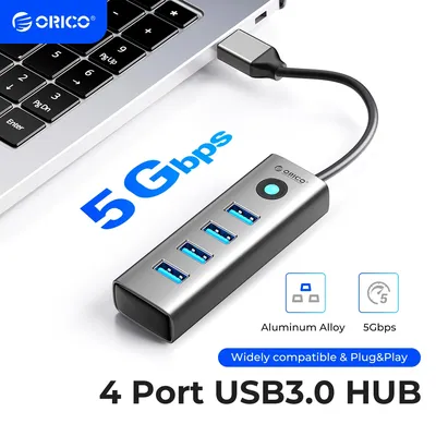 ORICO Member 4-Port USB 3.0 HUB Aluminum Alloy Plug And Play Mini Socket hub/USB Splitter 4 Ports