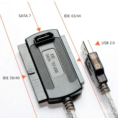 USB Interface To Connect To 2.5 And 3.5 Inch IDE And SATA Interface Hard Drives USB 2.0 To IDE SATA