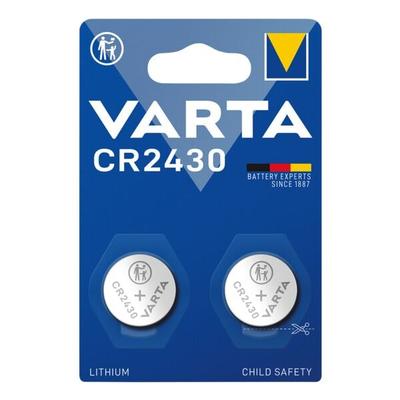 2er-Pack Knopfzelle »ELECTRONICS« CR2430, Varta, 2.45x0.3 cm