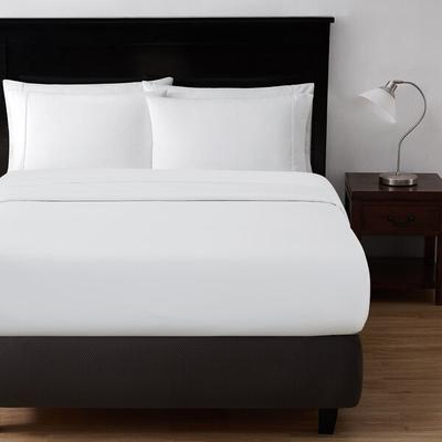 Berkshire Hospitality SuiteDream Full XL Size 4-Piece True White 100% Polyester Microfiber Sheet Set - 6/Case