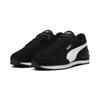 Sneaker PUMA "ST RUNNER V4 SD", Gr. 38,5, schwarz-weiß (puma schwarz, puma weiß, puma silber), Leder, sportlich, Schuhe