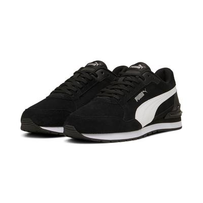 Sneaker PUMA "ST RUNNER V4 SD", Gr. 44, schwarz-weiß (puma schwarz, puma weiß, puma silber), Leder, sportlich, Schuhe Image