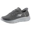 Slip-On Sneaker SKECHERS "GO WALK FLEX", Damen, Gr. 43, grau, Lederimitat, sportlich, Schuhe, Slipper, Freizeitschuh, Halbschuh mit Air-Cooled Memory Foam