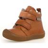 Lauflernschuh NATURINO "WIGGHI VL", Kinder, Gr. 26, braun (cognac), Nappaleder, casual, Schuhe, Barfußschuh mit Warmfutter, Größenschablone zum Download