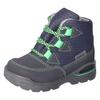 Winterboots PEPINO BY RICOSTA "Emil WMS: Mittel", Kinder, Gr. 22, bunt (dunkelblau, grün), Textil, Lederimitat, kontrastfarbene Details, casual, Schuhe, Winterstiefel, Babyschuh, Schnürstiefel mit herausnehmbarer Innensohle