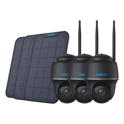 REOLINK Überwachungskamera "Argus Serie B430 - 5MP Überwachungskamera Aussen Akku Wi-Fi Pan & Tilt", schwarz, B:20cm H:39,6cm T:24cm, Überwachungskameras, Personen-/Fahrzeug-/Tiererkennung, Farb-Nachtsicht, 2-Wege-Audio Image