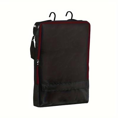 TEMU Equestrian Tack Storage Bag - Durable Polyester Horse Gear Organizer With Multiple Compartments And Hanging Option