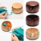 Slippage Storage Bag ciotola di filato di legno cestino portaoggetti per maglieria di lana strumento per tessitura all'uncinetto organizzatore porta lana