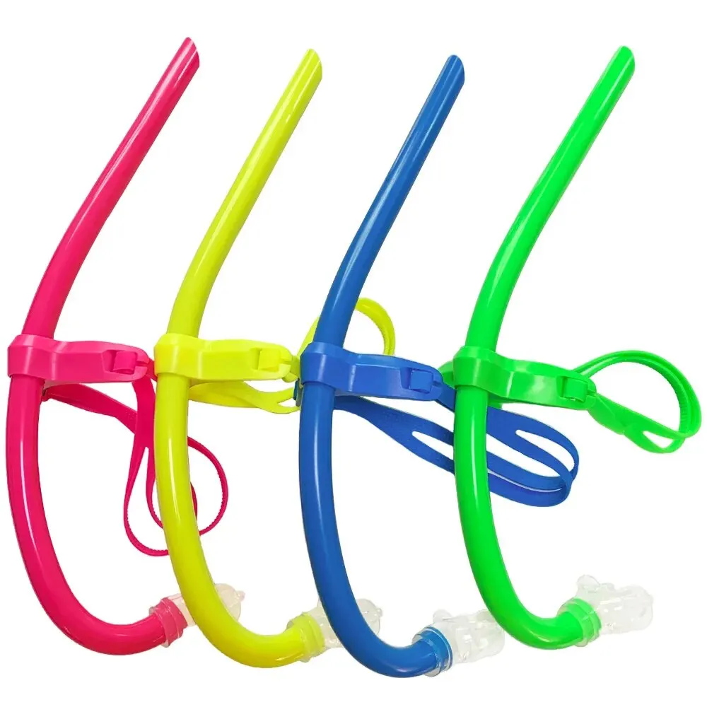 Von Wet Training Schwimmschnorchel für Runde, Schwimmen, Schnorchelausrüstung vorne, bequemes montiertes Silikon-Mundstück für Kinder/Kinder Image