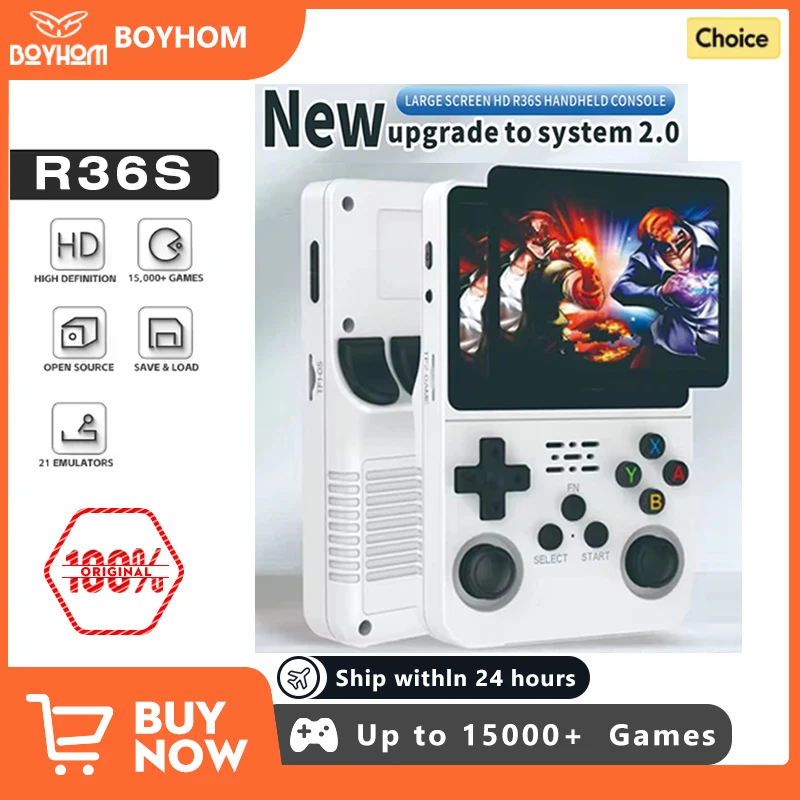 128GB R36s Retro Handheld-Spiele konsole offenes System 3,5 Zoll IP-Bildschirm tragbare Tasche Videospiel-Player rk3326 64GB Junge Geschenk