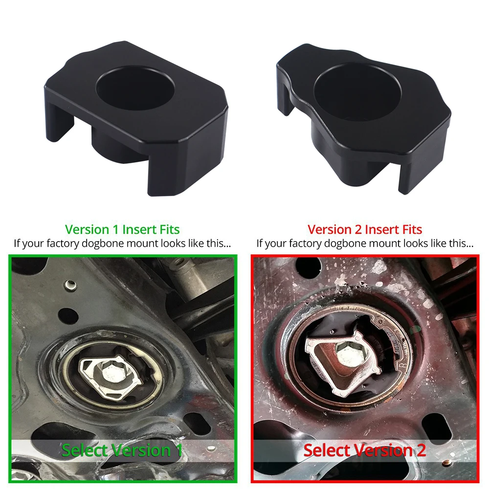 Wll-billette aluminium MQB DOGBONE support pour MKVII VOLKSWAGEN GOLF/GTI/R, 8V AUDI A3/S3/RS3 & MKIII AUDI TT/TTS/TTRS