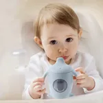 Couleur enfants bébé tasse enfant en bas âge salle à manger tasse bébé Silicone Transparent