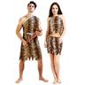 Couples Western Europe and the United States Flintman indigenous costume lovers tiger skin savage original costume funny show costume