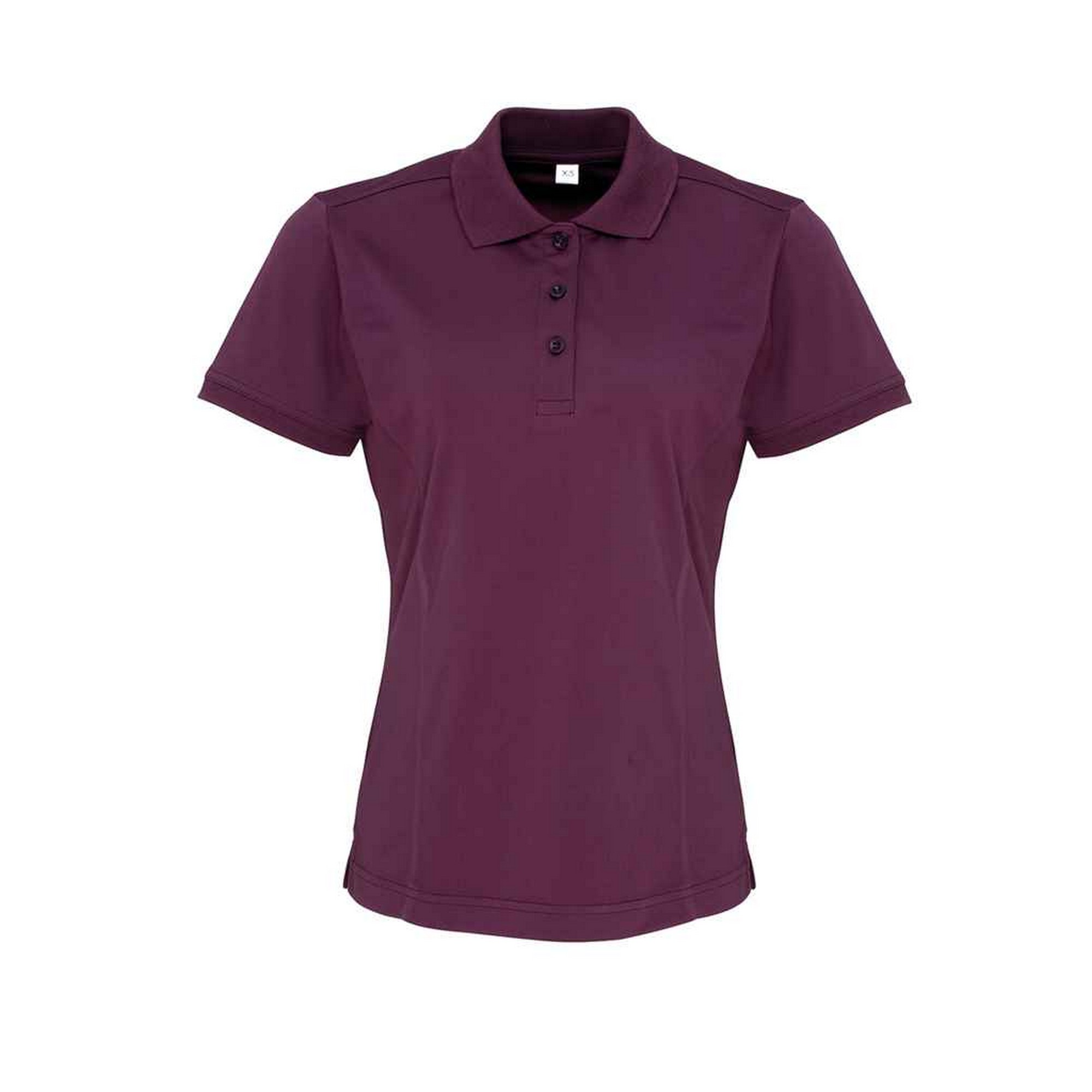 Premier - "Coolchecker" Poloshirt für Damen (Aubergine) Image