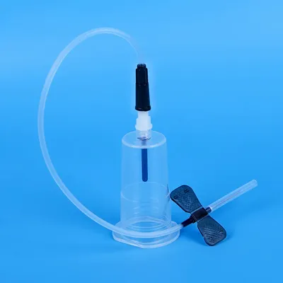 50pcs Disposable Scalp Safety Blood Collection needle + 50pcs Plastic Needle holder Combination Pet