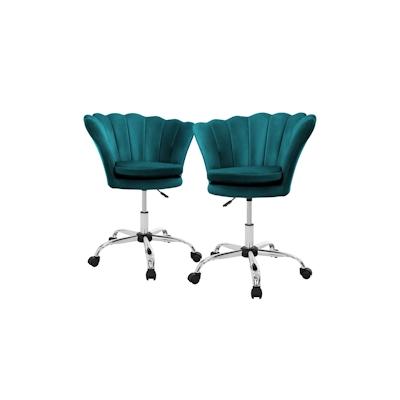 ML-Design 2er Set Stuhl Bürostuhl Drehstuhl mit Rollen Schreibtischstuhl Höhenverstellbar Image