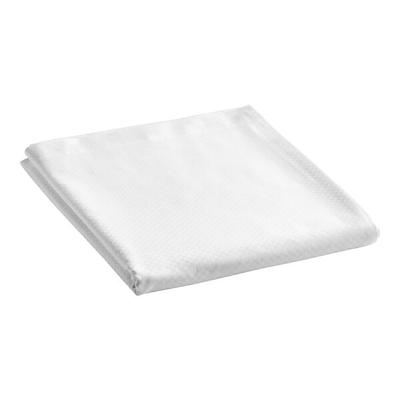Oxford Micro Check 94" x 120" Queen Size Cotton / Polyester Flat Sheet - 12/Pack