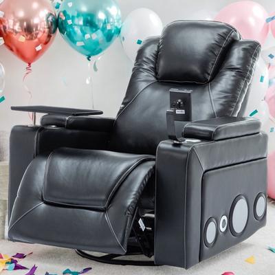 270 Degree Swivel Power Recliner Lift Chairs with Surround Sound