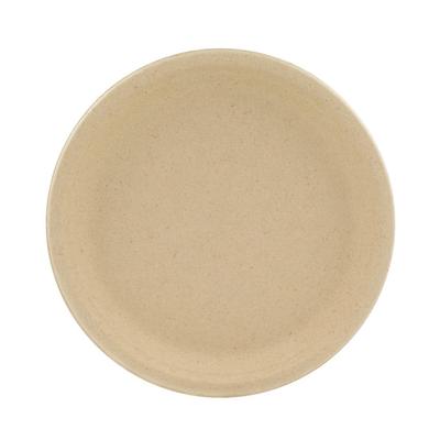 Genera TPA600B101IN 6" Round Disposable Plate w/ 3 Compartments - Molded Fiber, Natural, Beige, Case of 1000