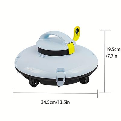 TEMU Lydsto Cordless Robotic Pool Cleaner, Automatic Pool Vacuum For Above Ground Pool, Water , Motors, Rechargeable Battery, Ideal For All Flat Bottom Pools Up To 35 Feet, Cleaning Supplies