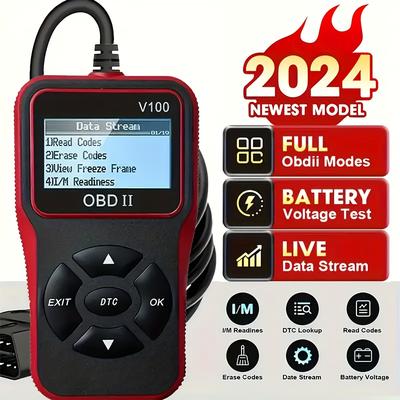 TEMU Automotive Diagnose Scanner Code Reader Engine Fault Code Reader Scanner Can Diagnose Scan Tool For All Obd Ii Cars