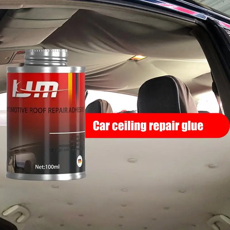 Autodach liner Kleber 100ml Autodach Stoff kleber schnell Kfz-Innenraum Fix starke Lösung für Auto Dachhimmel & Leder Image