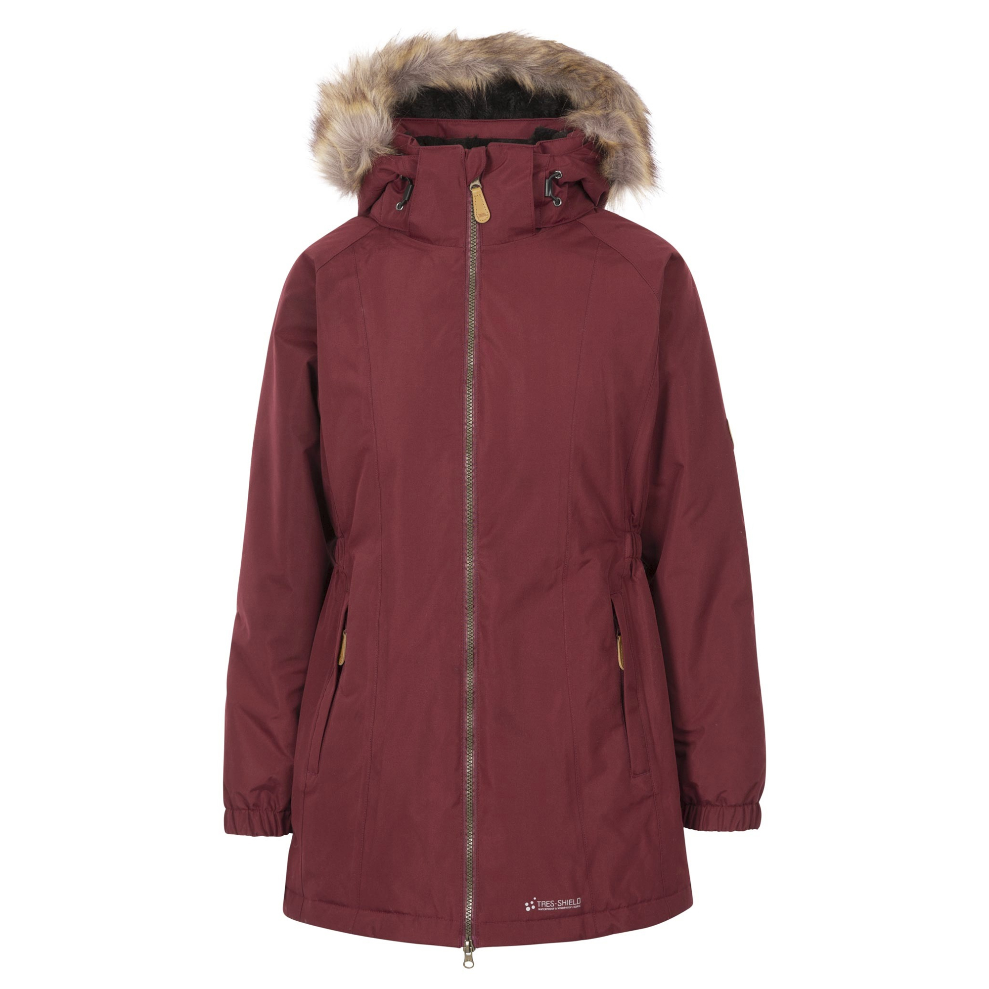 Trespass Womens/ladies Celebrity Insulated Longer Length Parka Jacket (dark Cherry) - Red - Size X-large | Trespass Sale | Discount Designer Brands