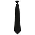 Premier - "Colours Fashion" Krawatte Zum Anklemmen für Herren/Damen Unisex (Schwarz)