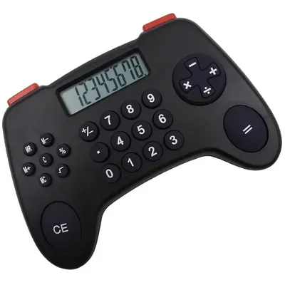 8-digit Gamepad Calculator Promotional Gift Black Portable Creative Cartoon Calculators Student