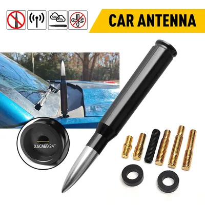 14CM Length Strong Radio Roof Mount FM AM DAB Black Car Roof Antenna Auto Universal with Screws Car