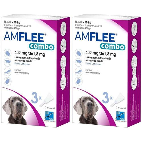 Amflee® combo 402 mg/361,8 mg für sehr große Hunde Doppelpack 2x3 St Lösung