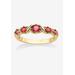 Women's Yellow Gold-Plated Simulated Birthstone Ring by PalmBeach Jewelry in October (Size 10)