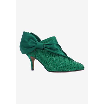 Wide Width Women's Elettra Bootie by J. Renee in Emerald (Size 10 W)