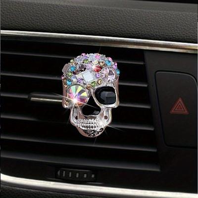 TEMU Rhinestone Retro Car Perfume, Car Air Conditioning Outlet Aromatherapy Supplies Clip