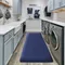 Thickened absorbent laundry room floor mat flannel quick-drying non-slip foot mat thickened long strip kitchen mat bathroom mat