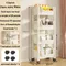 Bookcase Storage Trolley Portable Mobile Multi-Layer Storage Rack Bathroom Living Room Household