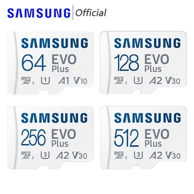 SAMSUNG EVO Plus Micro SD Card 128GB 64GB 512GB 256GB Memory Card SD U1 U3 4K Micro SD Pro Plus