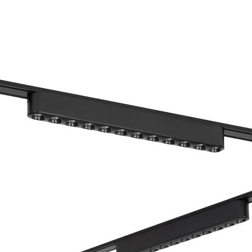 Lindby Schienensystem 48V Lumaro, 10 LED-Leisten, schwarz, CCT