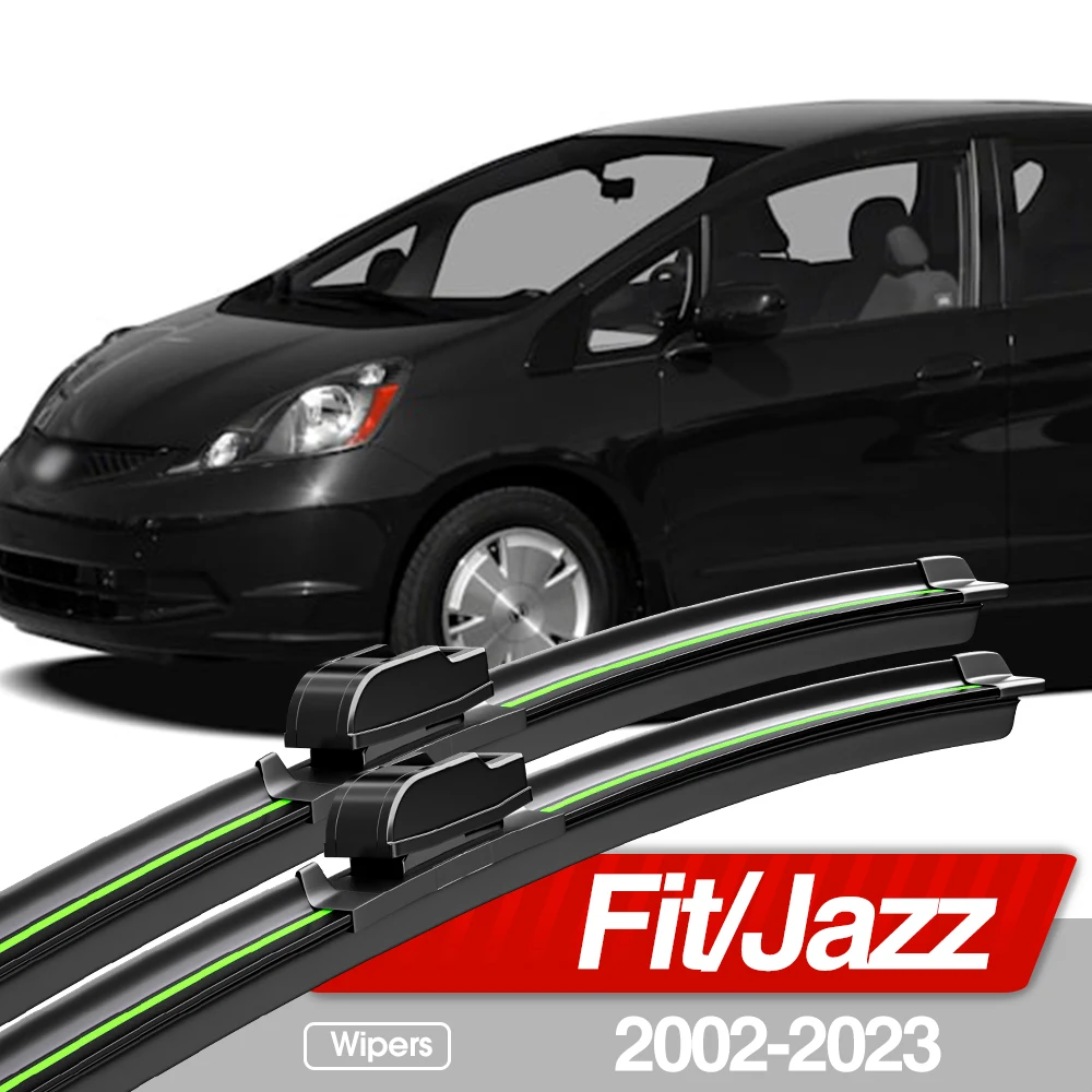 Für Honda Fit Jazz 2002-2023 Frontscheibe Wischer Klingen 2 stücke Windschutzscheibe Fenster Zubehör 2003 2007 2013 2015 2017 2018 2020 Image