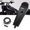 Neue Motorrad Schwarz Glatte Dash Kraftstoff Tank Console Trim Panel Kit Öl Gas Tank Abdeckung Cap Für Harley Davidson Softail 2000-2017