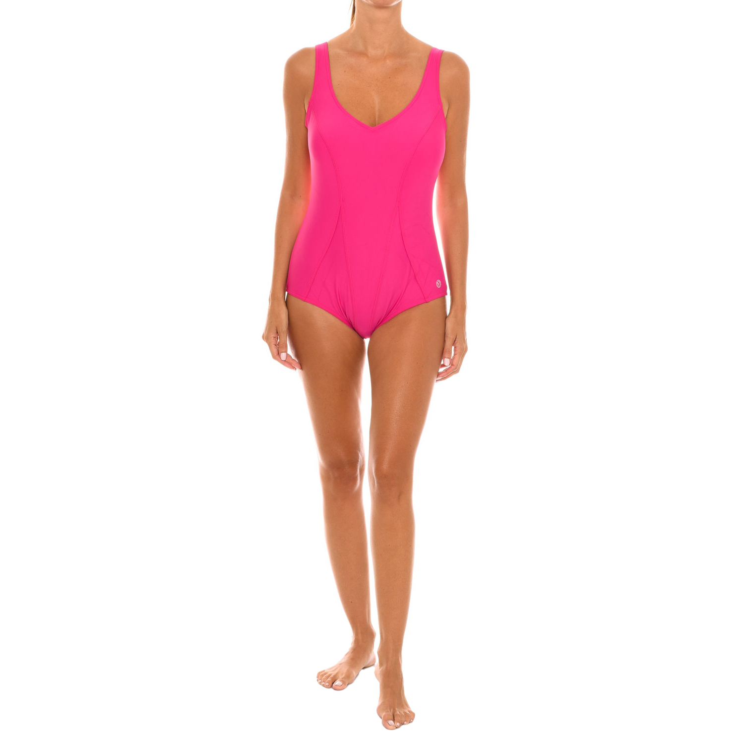 Badeanzug mit V-Ausschnitt 46064 Frauen Image