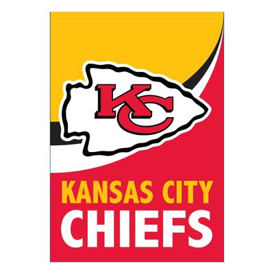 Kansas City Chiefs Burlap Flag House Size