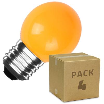Efectoled - 4er Pack LED-Glühbirnen E27 3W 300 lm G45 Orange Orange Image