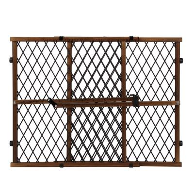 Position & Lock Adjustable Wood Baby Gate (Farmhouse Collection)