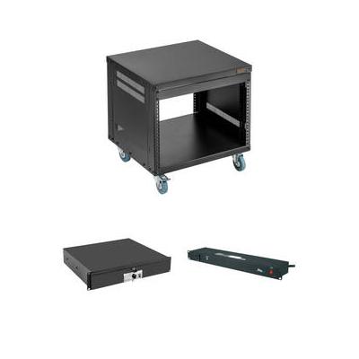 Auray ERS-8U Equipment Rack with Drawer and Power Conditioner Kit (8 RU) ERS-8U