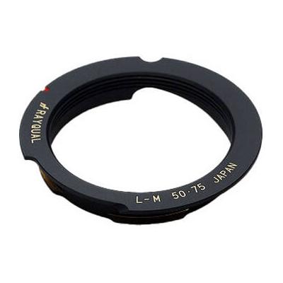 Rayqual L39 Screw-Mount Lens to Leica M-Mount Camera Lens Adapter (50-75mm, Black) LM50-75L